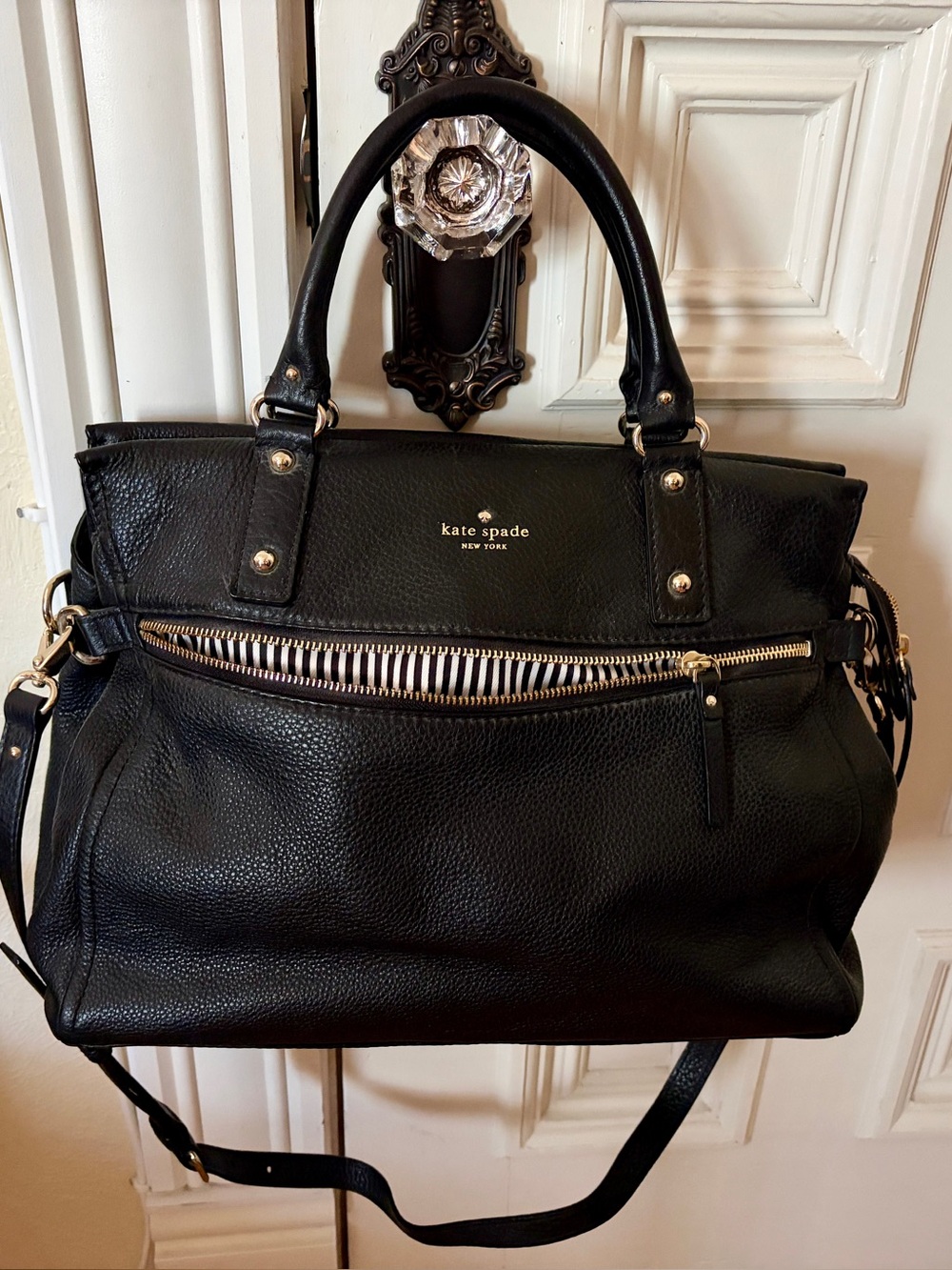 kate spade Black Leather Little Murphy handbag